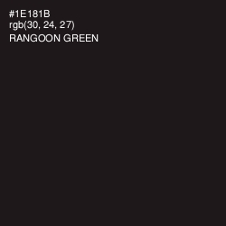 #1E181B - Rangoon Green Color Image